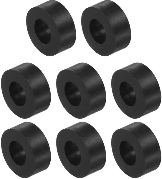 Pads di isolamento vibrazionale 8 pezzi - Gomma - Riduzione del rumore - Dampening degli urti - Resistente all'usura - Resistente alla pressione - Dimensioni 12 x 10 x 25 mm - Pads di drenaggio