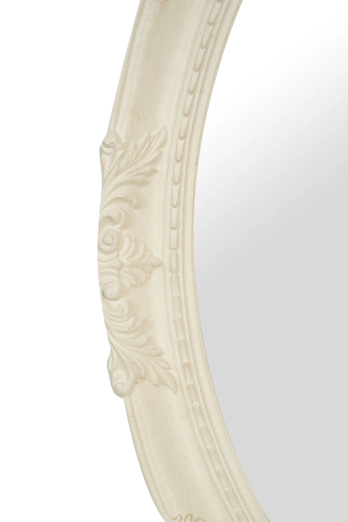 Biscottini SPECCHIERA DA PARETE IN LEGNO FINITURA BIANCA ANTICATA MADE IN ITALY Specchio
