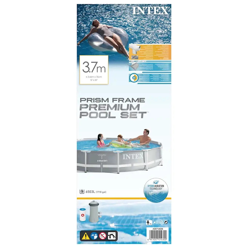 INTEX Set Piscina Prism Frame Premium 366x76 cm 3202886
