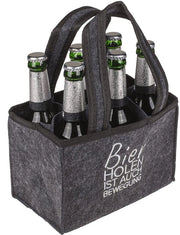 Sistema di conservazione delle bottiglie con 6 contenitori - Sostegno stabile per bottiglie - Supporto per bottiglie - Regalo per il giorno del padre - Ideale per barbecue - Adatto per bottiglie da 0,33 l e 0,5 l - Portabottiglie per birra