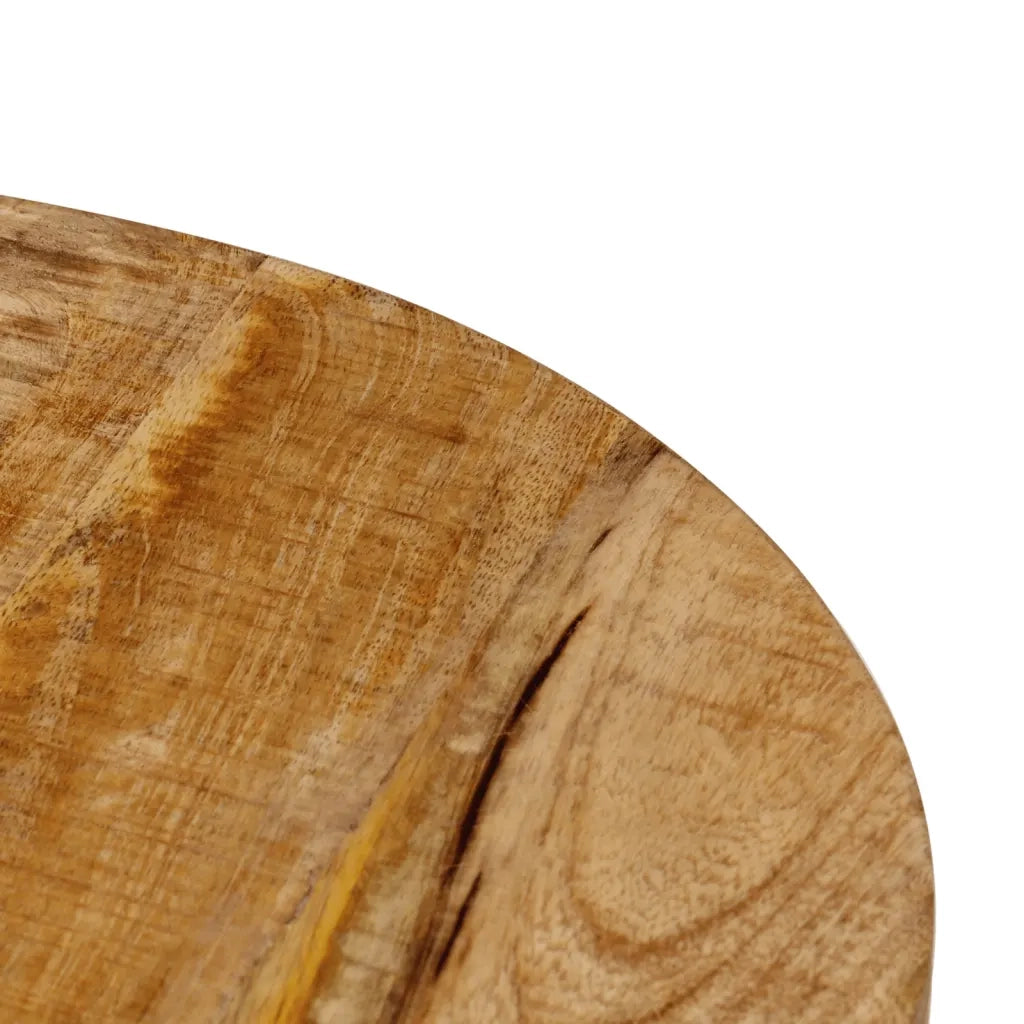 Tavolino da Salotto 35x35x45 cm Legno Massello Mango e Ferro 371970