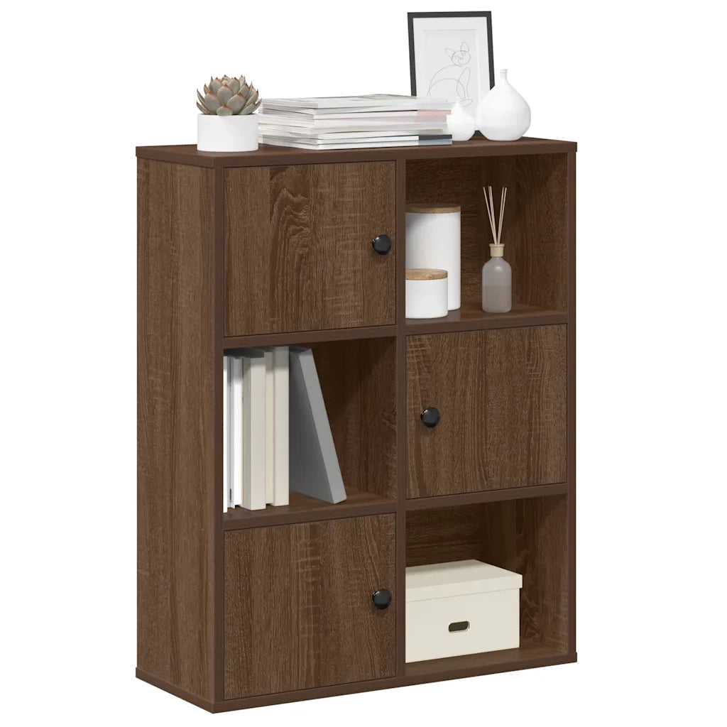 Libreria Rovere Marrone 60x24x76,5 cm in Legno Multistrato 860388