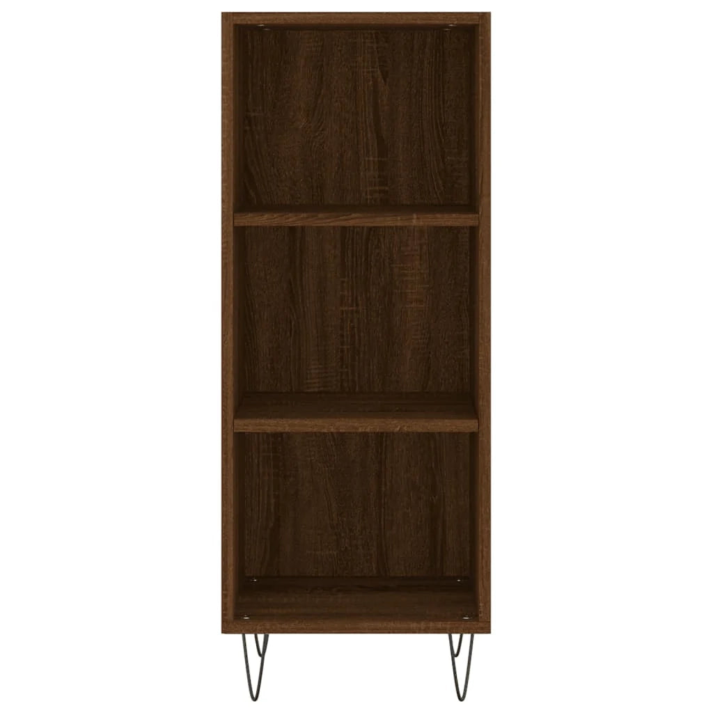 Buffet credenza cassettiera mobiletto mobile contenitore organizer per cucina soggiorno salotto 34,5 x 32,5 x 90 cm legno ingegnerizzato marrone 02_0031192