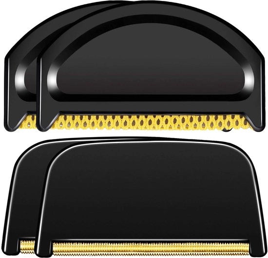 Kit per la rimozione della pilling a 4 parti, rimuovitore di pelo di maglia, raschiatore multi-tessuto e raschiatore di lana per eliminare i peli di lana e i peli dalla biancheria (nero).
