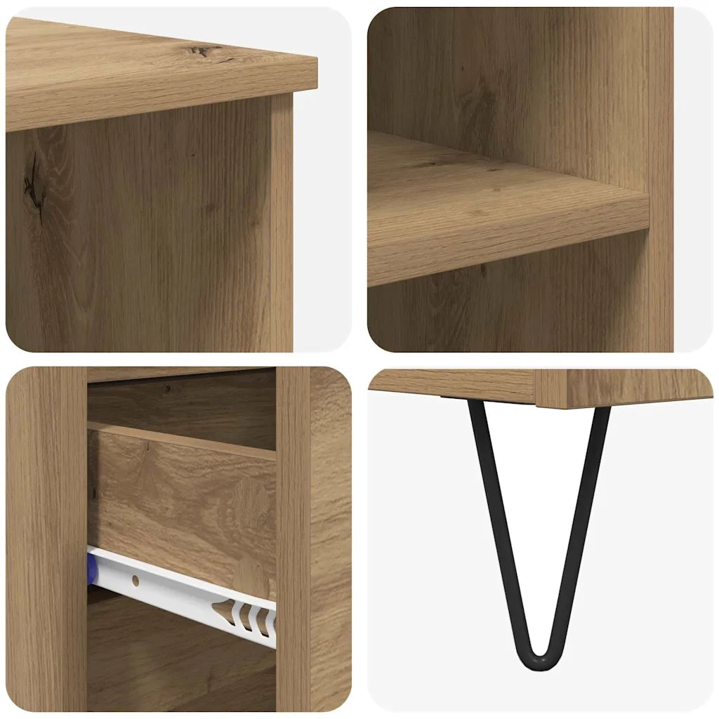 Credenza-Buffet-Armadio da cucina Rovere artigianale 40 x 36 x 110 cm Legno multistrato 894369