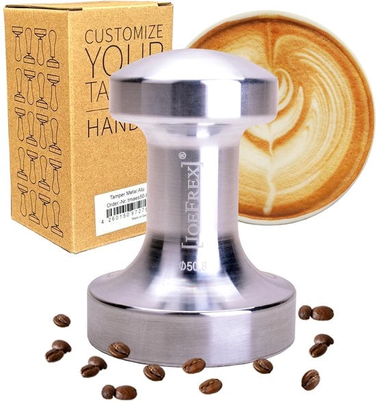 Tamponatore 51mm adatto per Delonghi Dedica EC685 & EC680 - Metallo - si adatta a portafiltro Delonghi 51mm - Accessori barista di alta qualità