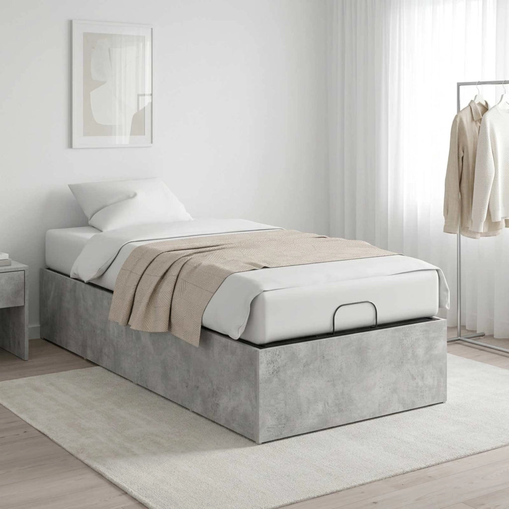 Giroletto per rete letto regolabile Grigio Cemento 100 x 190 cm 8021850