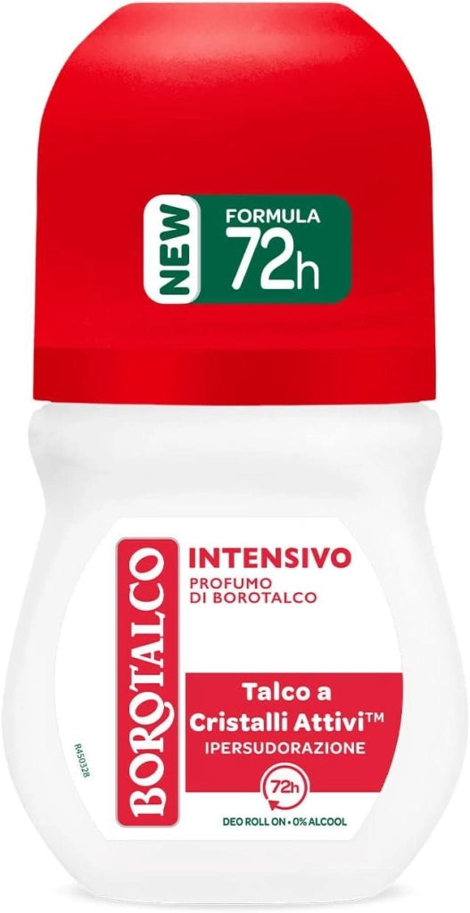 BOROTALCO ROLL-ON 50 ML FORMULA SENZA ALCOOL EFFICACIA FRESCA 48H INTENSIVO