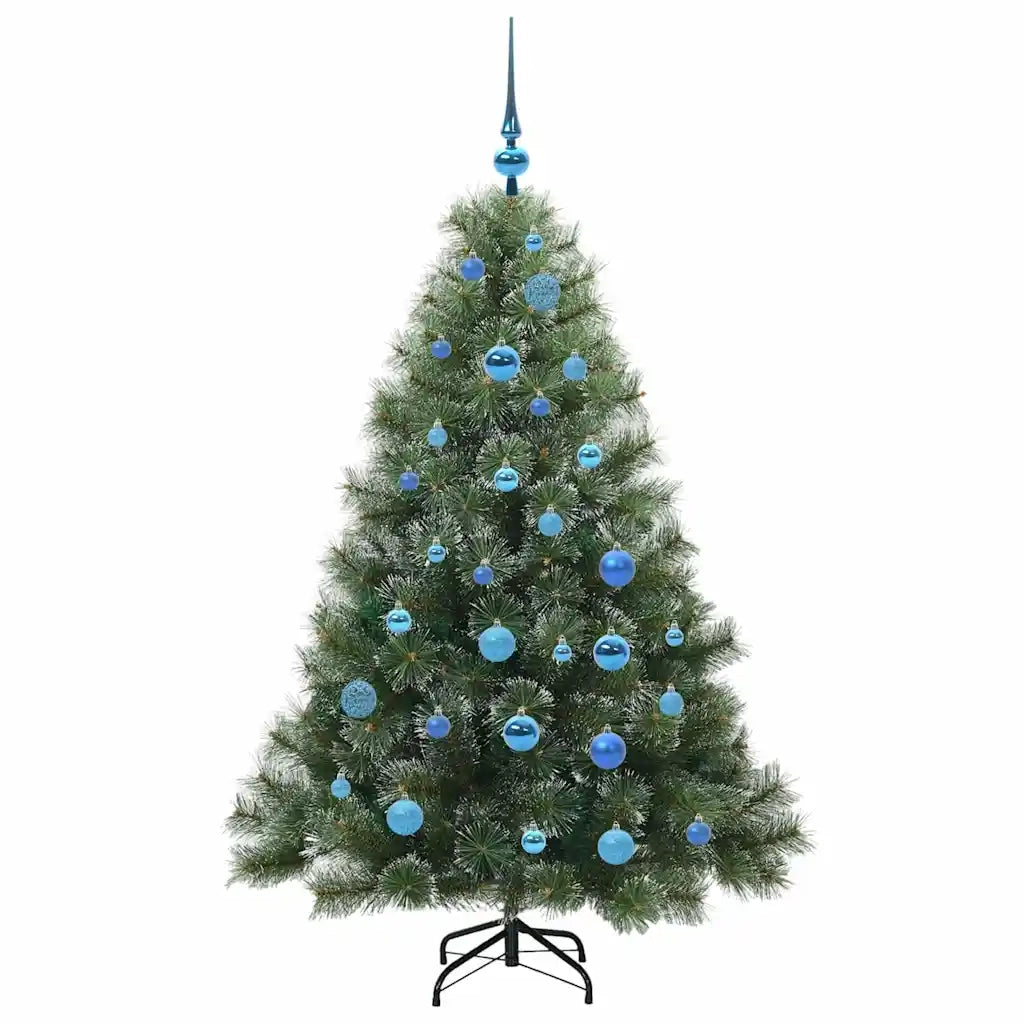 Albero di Natale | Decorazioni natalizie artificiale con 150 LED Verde 150 cm PE e PVC