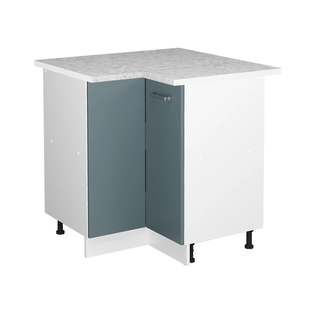 Vicco Armadio universale ad angolo Grigio-blu 75.6 cm con anta, con piano di lavoro