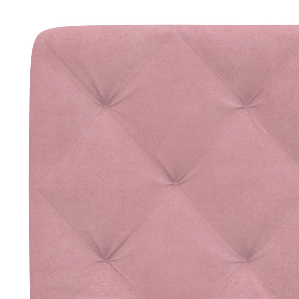 Cuscino Testiera Rosa 120 cm in Velluto CFW5240528