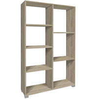 LIBRERIA IN MDF ROVERE CON RIPIANI SFALSATI MISURE: 80X24X126 CM