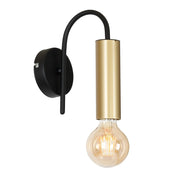 Applique minimalista nero/oro Loppe 1xE27 15W Luminex