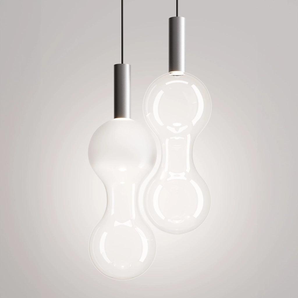 Zafferano Lampada a sospensione Sfer'Otto in Alluminio e vetro borosilicato, LED 8W 2700K dimmerabile a taglio di fase, design moderno ed elegante