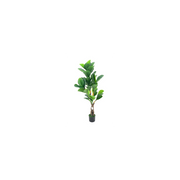 Pianta artificiale Ficus Pandurata 125h 43 foglie con vaso