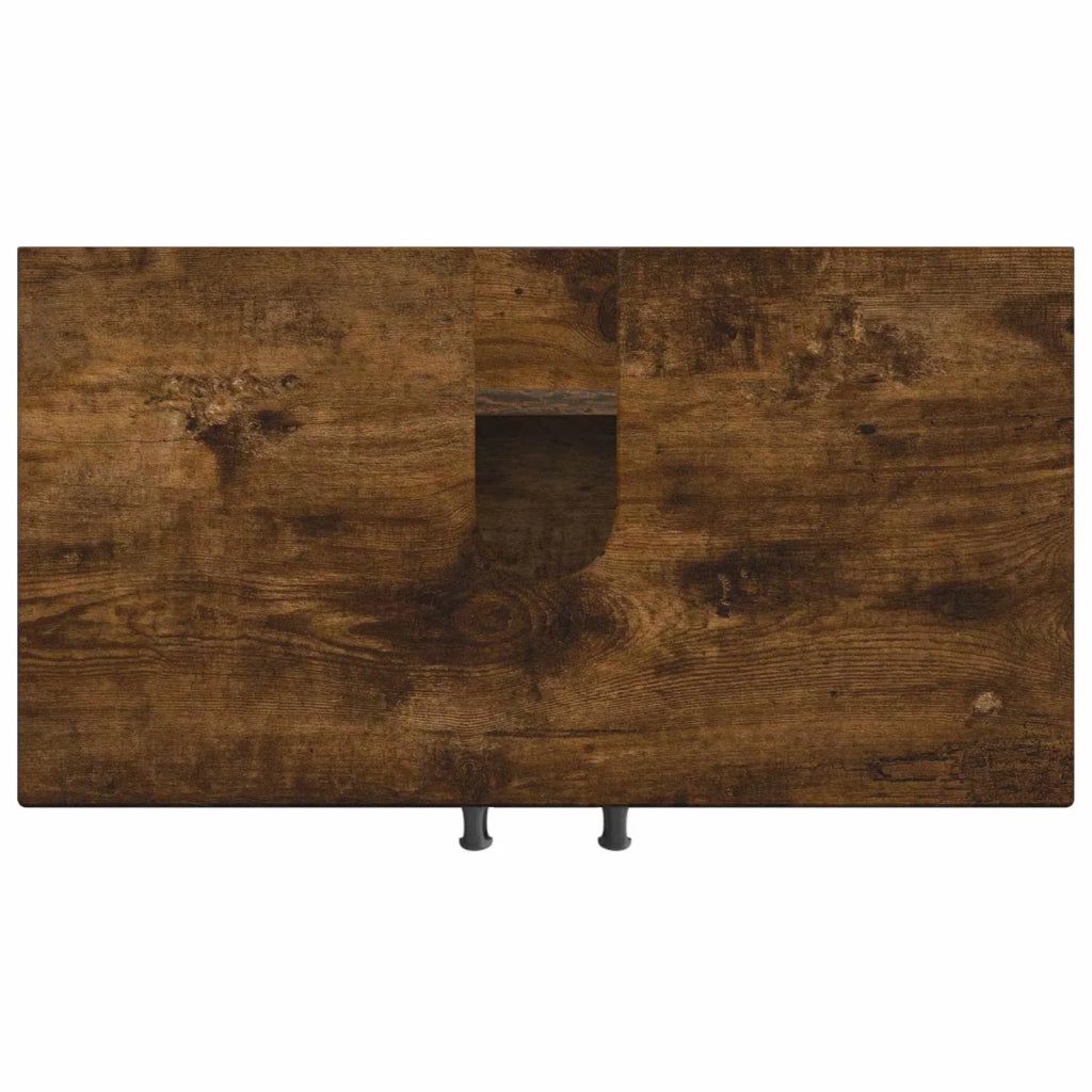 Armadio per Lavabo da Bagno UTRECHT Rovere Fumo 897670