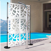 ROOTS - Pannello in PVC traforato - Parasole Colore: bianco, Misura: 48x48 cm