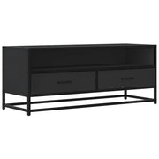 Mobile TV | Armadietto TV | Mobile Porta TV Nero 180x30x50cm in Truciolato e Metallo
