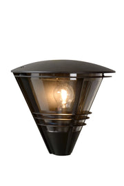 Lucide Livia applique esterna nera vetro E27 20W IP44