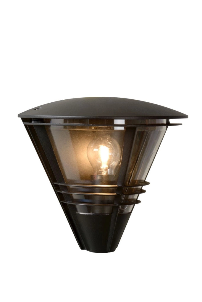 Lucide Livia applique esterna nera vetro E27 20W IP44