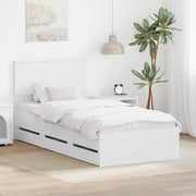 Struttura del letto Bianco 75 x 190 cm Legno Ingegnerizzato