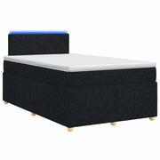 Letto box spring con materasso Nero 120 x 190 cm Tessuto 3452382