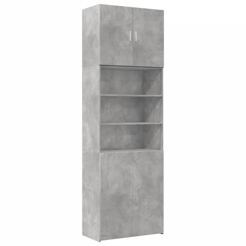 Credenza Grigio Cemento 80x42,5x249 cm in Legno Multistrato 3281360