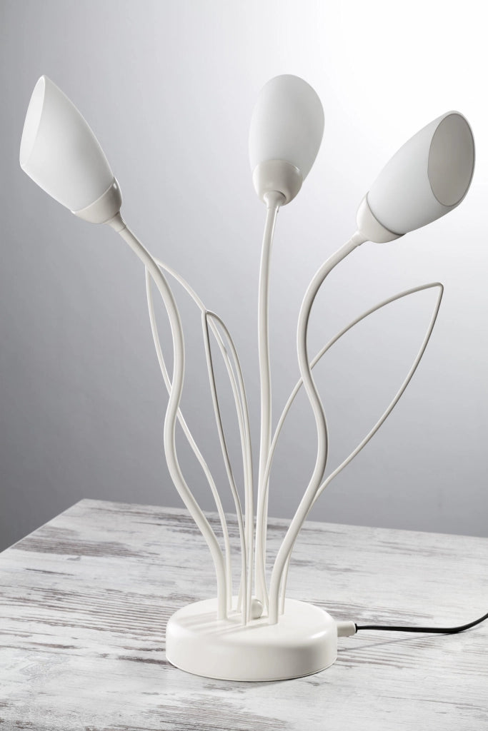 Lampada da tavolo grigio sabbia 3xG9 Gloriosa Jupiter