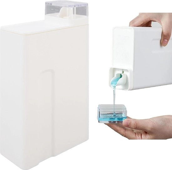 Dispensatore di detersivo, 1000 ml, plastica, contenitori vuoti per dispensatore di detersivo, contenitore riutilizzabile per la doccia, detersivo liquido e addolcitor per la lavanderia
