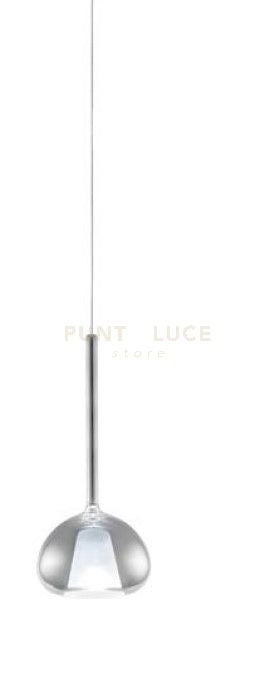 BEBA LAMPADARIO A SOSPENSIONE 3 LUCI LINEARE VETRI PICCOLI CROMO ATTACCO G9 VETRI D.15CM