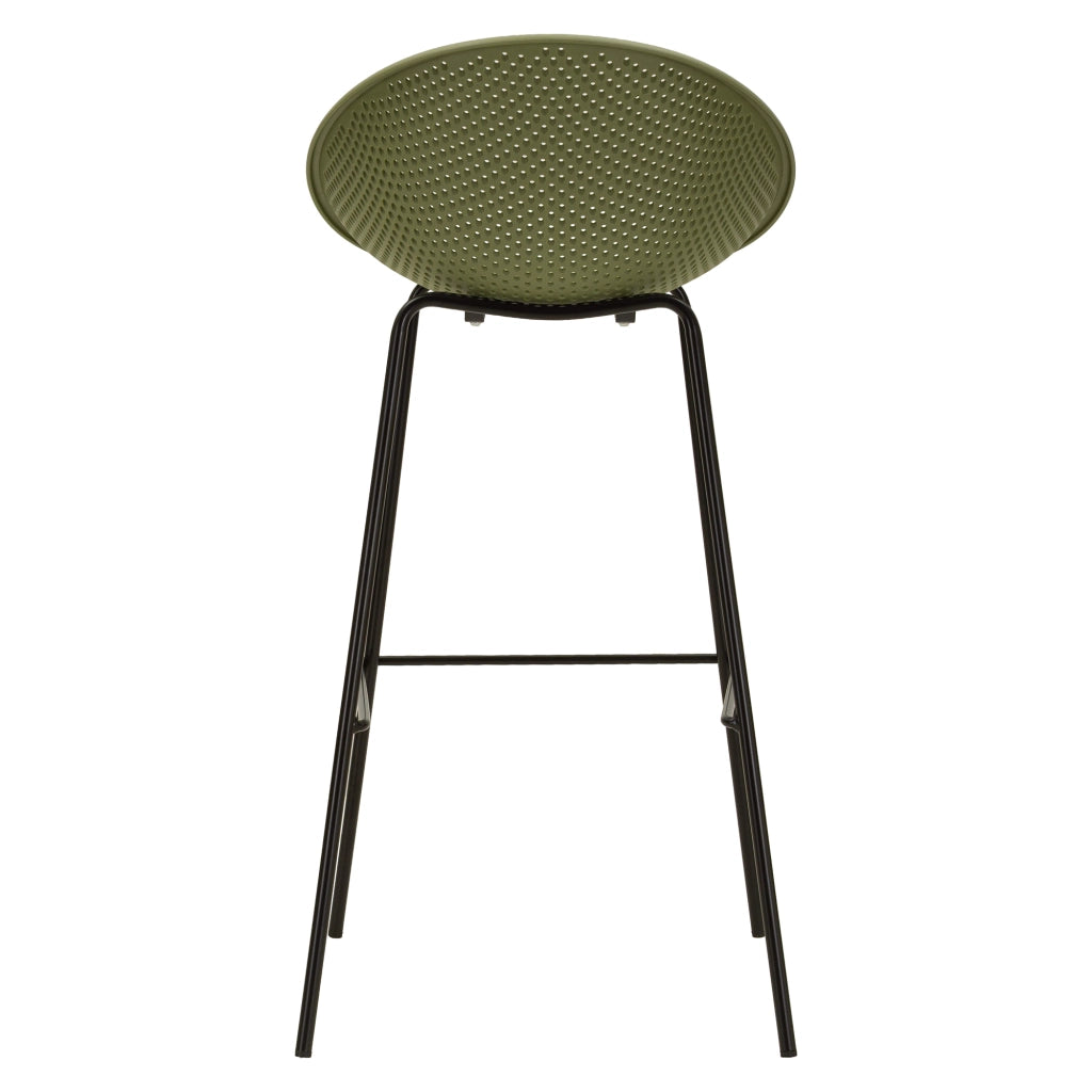 Trong, Sgabello set da 2 Indoor/outdoor Seduta Traforata, 51x82x58h cm Verde