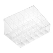 Display box per balsamo labiale 24 rasti - Contenitore trasparente per matite labiali - Organizzatore di trucchi - Contenitore per smalti - Cassa di stoccaggio per smalti - Materiale ecologico - Prodotto in plastica durevole - Design trapezoidale