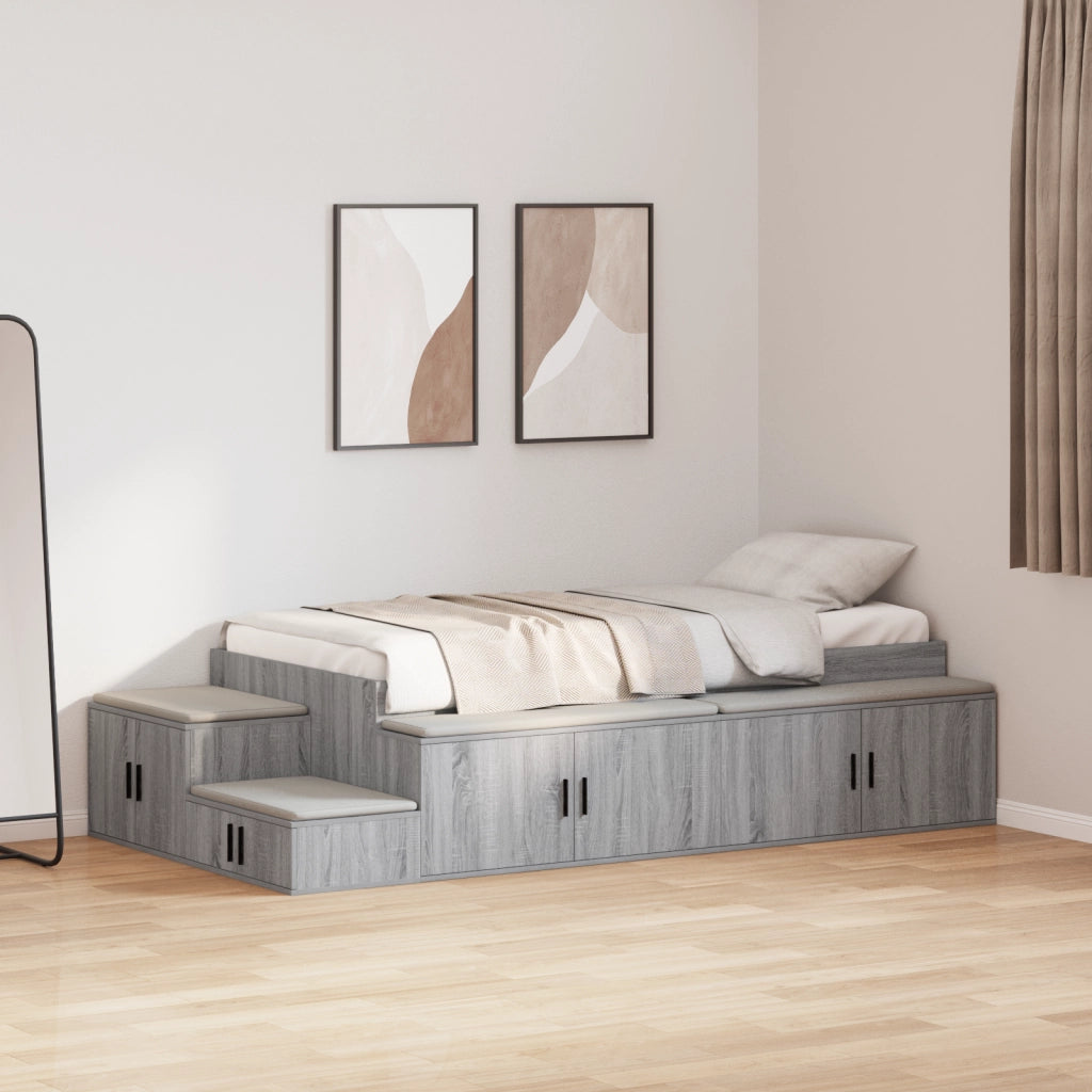 Struttura del letto d'archivio Grigio Sonoma 80x200 cm