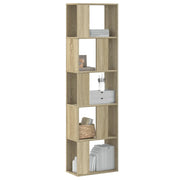 Libreria 5 Ripiani-Scaffale per Libri-Mobile di Stoccaggio Rovere Sonoma 45x23,5x162,5cm Multistrato