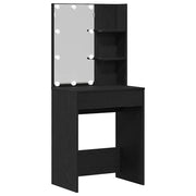 Toeletta | Tavolo da Trucco Rovere Nero 60 x 40 x 140 cm Legno multistrato