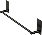 Asciugamano autoadesivo, 40 cm, acciaio inox nero opaco per bagno e cucina