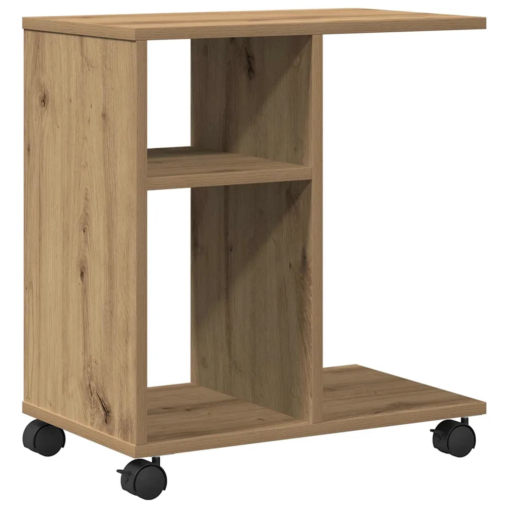 Tavolo da Finestra con ruota rovere artigianale 50 x 30 x 55 cm 869145