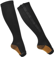 Compressi per gambe con chiusura a zip - Compressi per gambe femminili - Supporti per gambe - Nylon - Riciclabili - Sostegno per gambe - Compressi per gambe