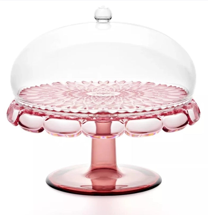 Alzata con campana Vanity colore rosa flamingo Ø 30xh27,7 cm