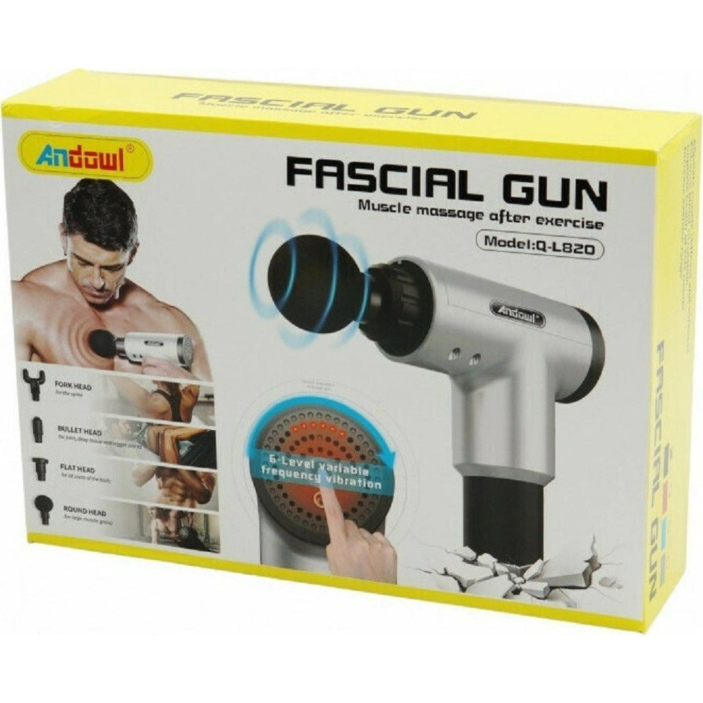 Trade Shop - Pistola Per Massaggio Muscolare Fasciale Per Muscoli Corpo Ricaricabile Q-l820 -