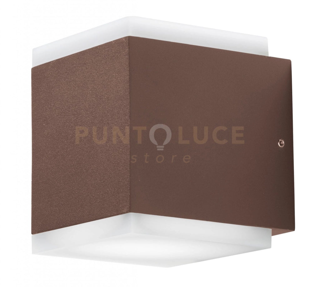 GES1102- APPLIQUE LED 3000-4000-5000K 715-730-740LM 12W COLORE RUGGINE IN ALLUMINIO