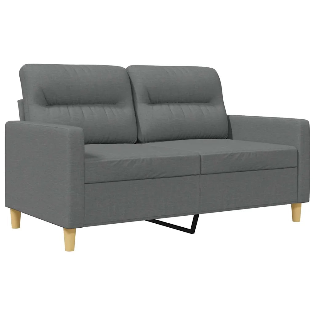 Divano a 2 Posti Grigio Scuro 120 cm in Tessuto 359228