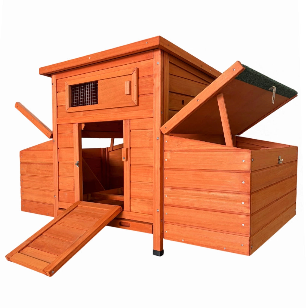 GABBIA PER GALLINE 83,5x72x24 cm Legno Dorato