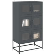 Credenza Antracite 68x39x123 cm Acciaio 853352
