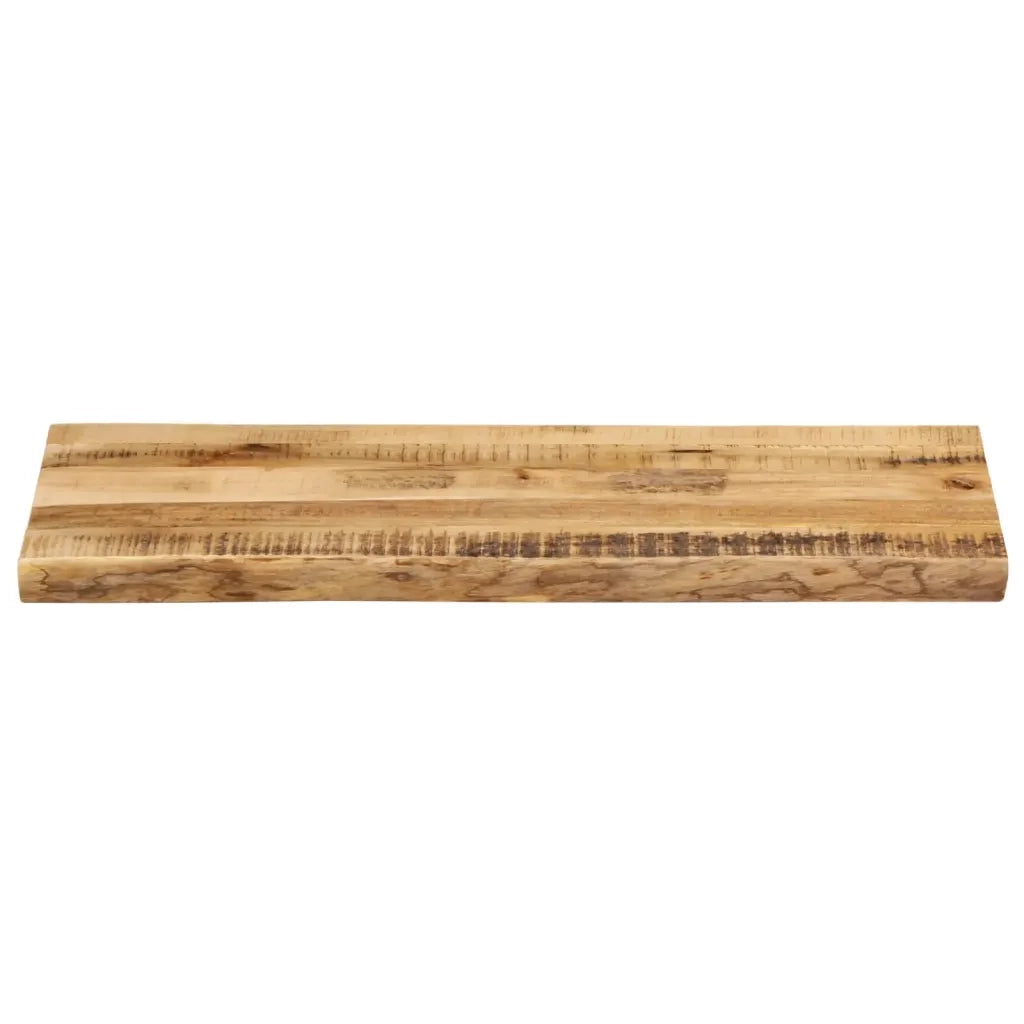 Piano Tavolo Bordi Vivi 100x40x3,8 cm Legno di Mango Grezzo 370684