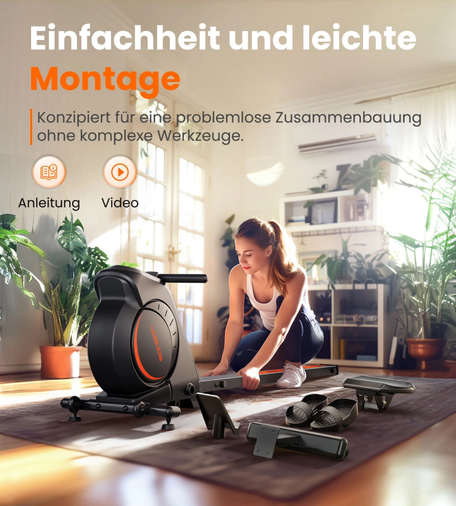 Vogatore Magnetico Domestico ¨C zephmum ¨C Regolabile, 16 Livelli, Fino a 160kg