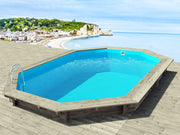 Piscina in legno "Brazilia" 5,86 x 3,86 x 1,20 m