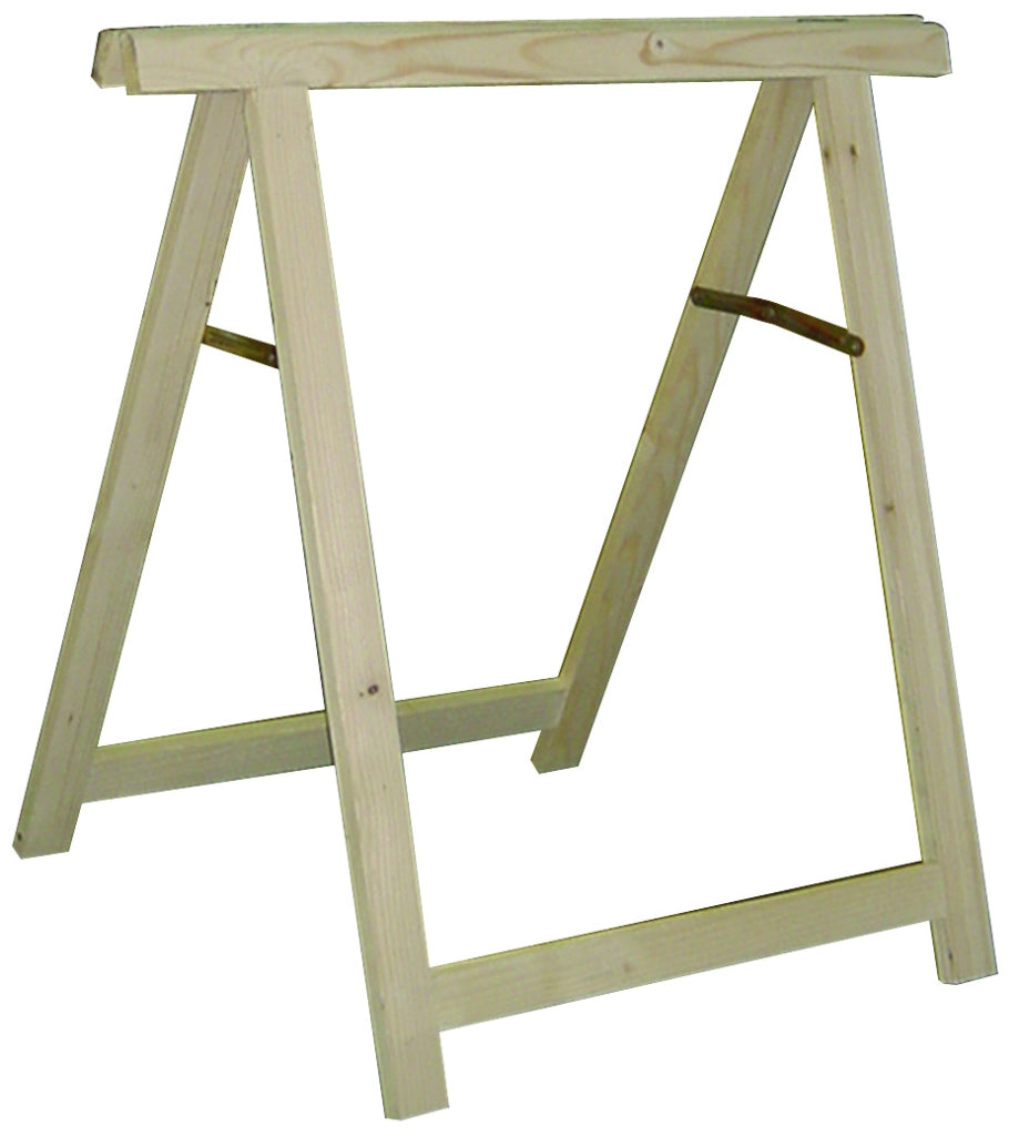 CAVALLETTO PIEGHEVOLE IN LEGNO DI ABETE GREZZO H 75 CM