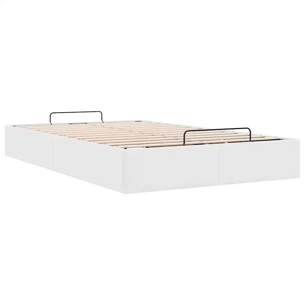 vidaXL Struttura Letto Pouf senza Materasso 120x200 cm Similpelle