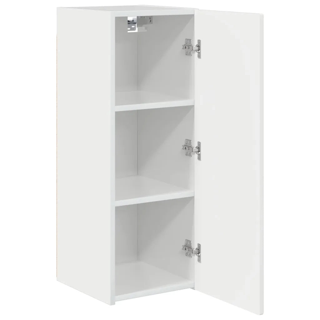 Mobile TV da parete-Mobile TV a Muro-Credenza TV Bianco Lucido 30 x 31 x 80 cm